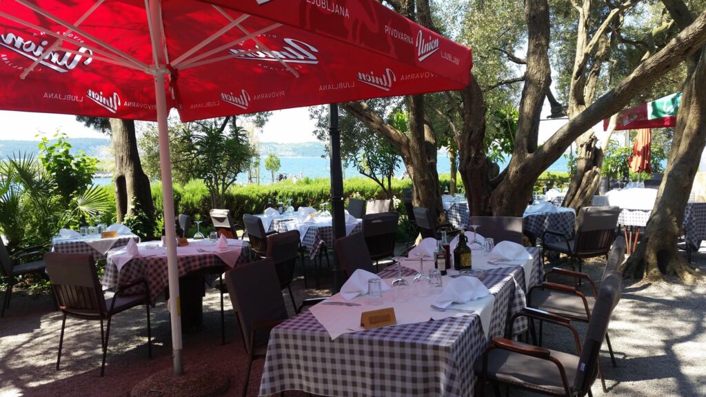 Restaurant Ribič, Seča, Portorose, Portorož - One of the most beautiful fish restaurant gardens under the olive trees.