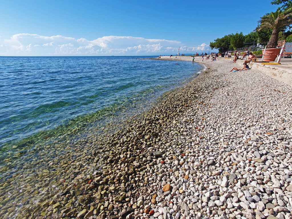 Svetilnik Beach in Izola, Slovenia