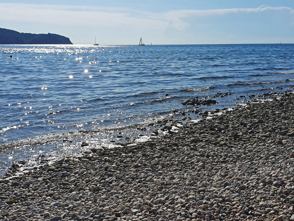 Svetilnik Beach in Izola, Slovenia
