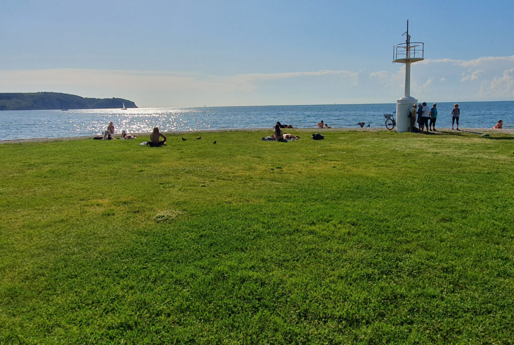 Svetilnik Beach in Izola, Slovenia
