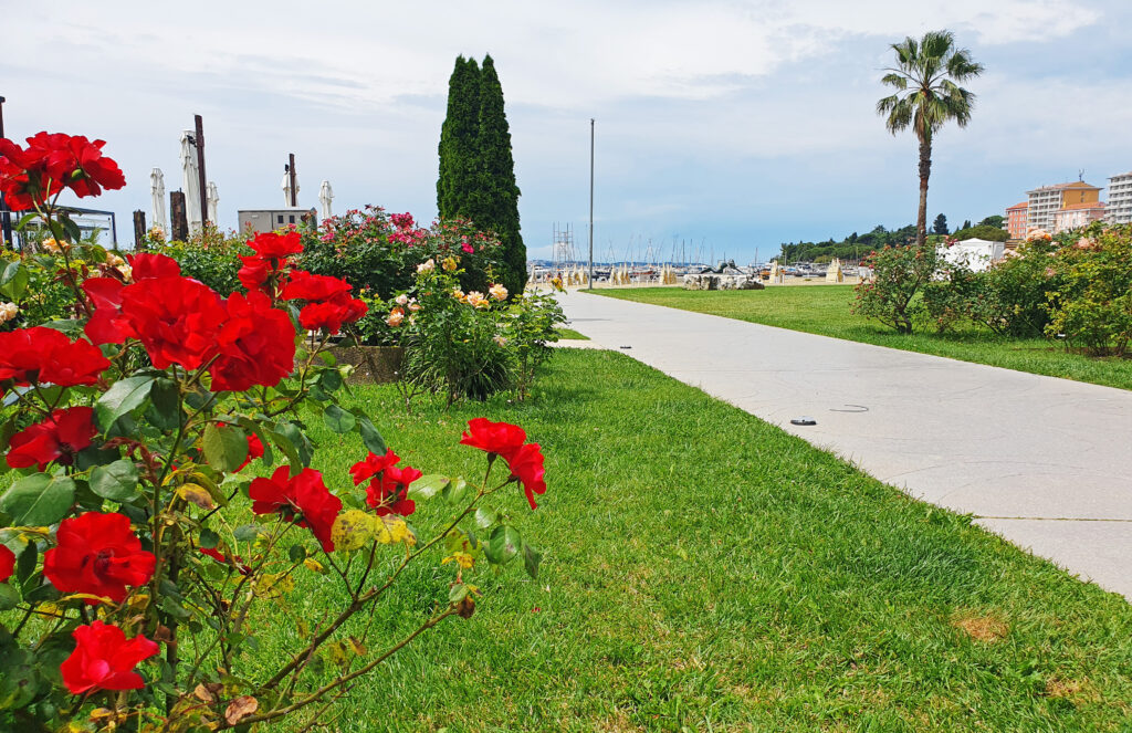 Portorož Central Beach Slovenia Adriatic coast