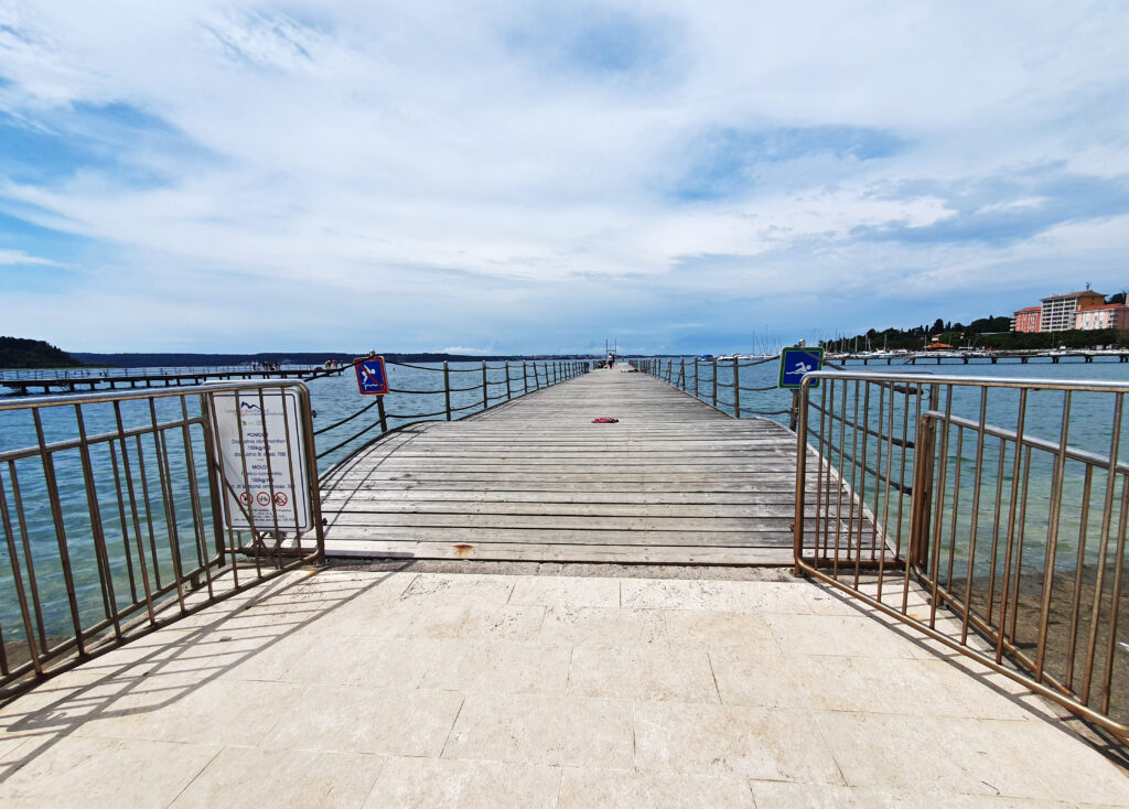 Portorož Central Beach Slovenia Adriatic coast