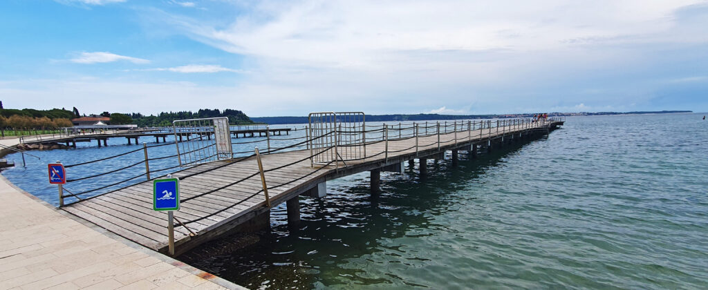 Portorož Central Beach Slovenia Adriatic coast