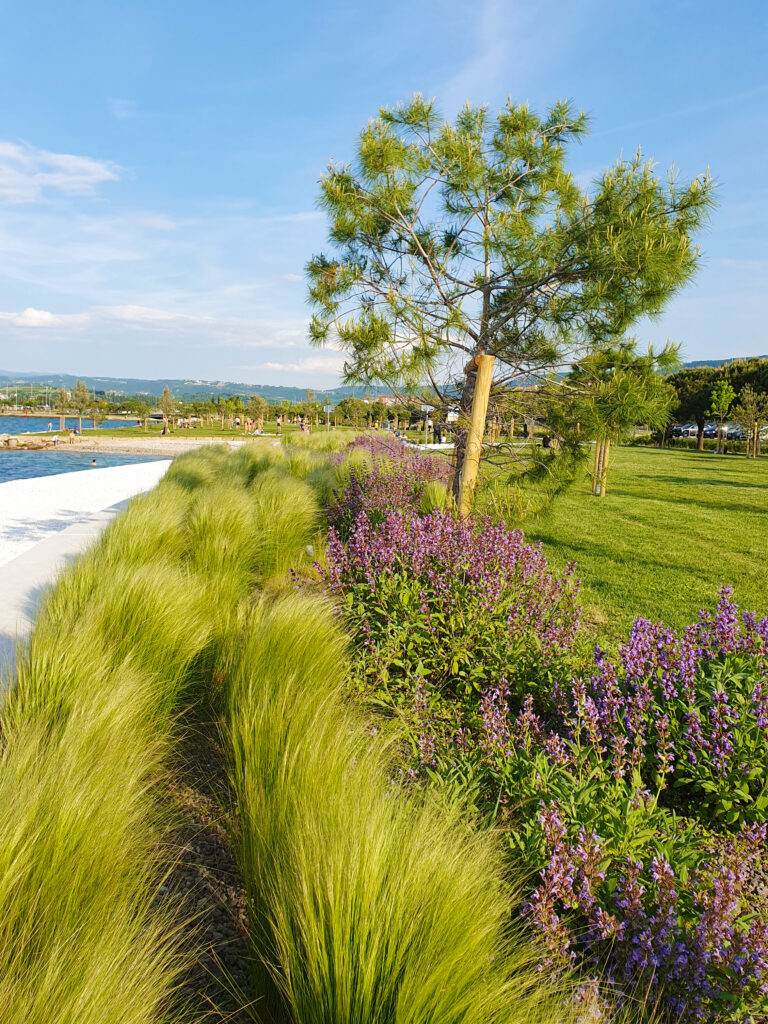 The new Zusterna beach in Koper, Slovenia