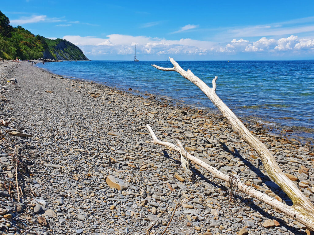 Bele Skale Beach, Strunjan beach, Beaches in Izola, Slovenia