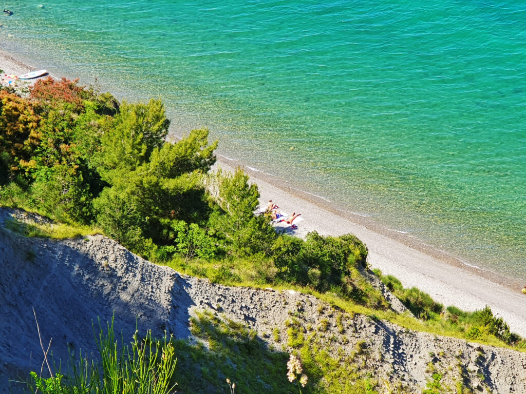 Bele Skale Beach, Strunjan beach, Beaches in Izola, Slovenia
