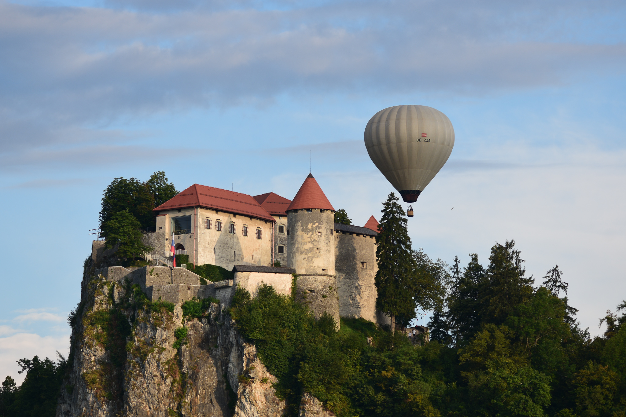 Hot Air Balloon - BLED Slovenia - Bled Castle, beautiful valley with Sava rive and stunning views of the Julian and Karavanke Alps