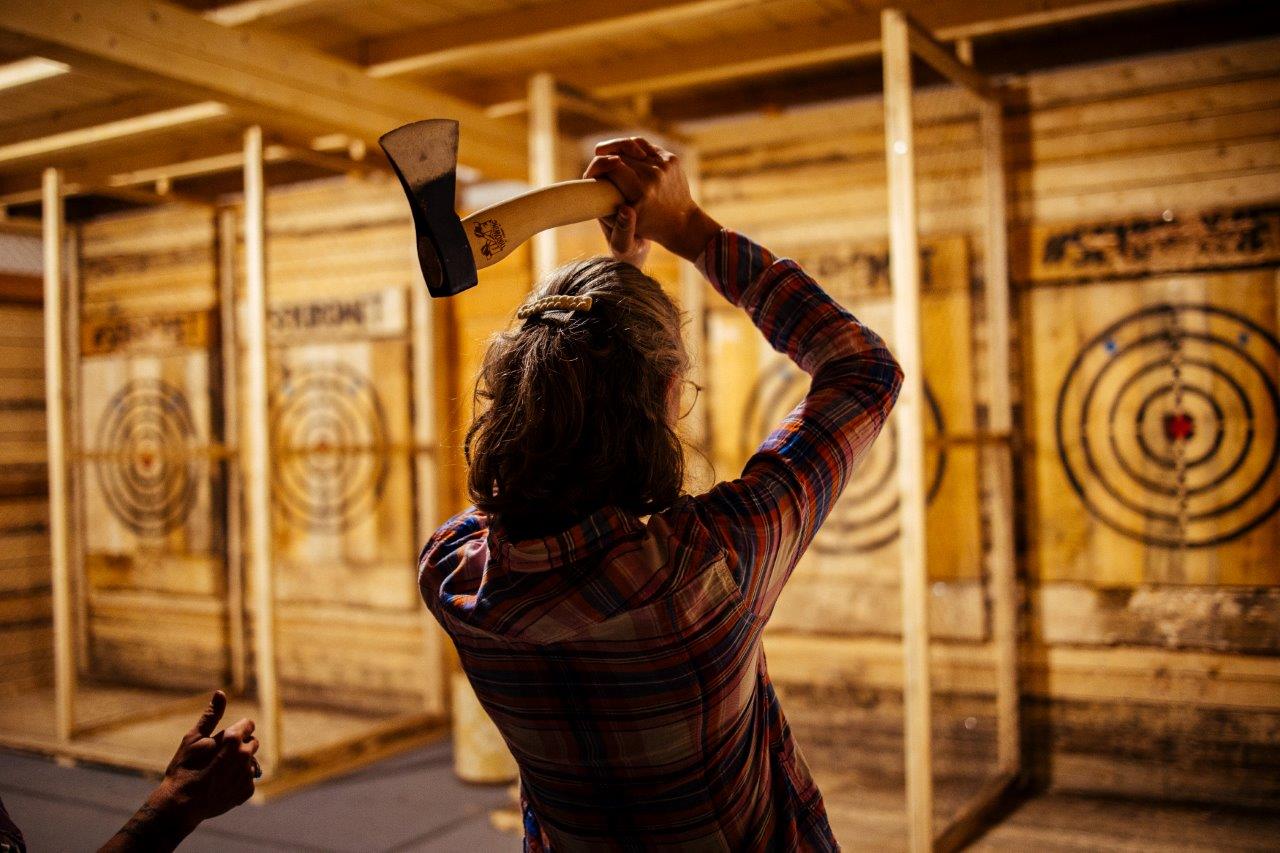 Axe Throwing in Ljubljana, Theme park in Ljubljana - You won’t believe the thrill of hitting the bull’s-eye!