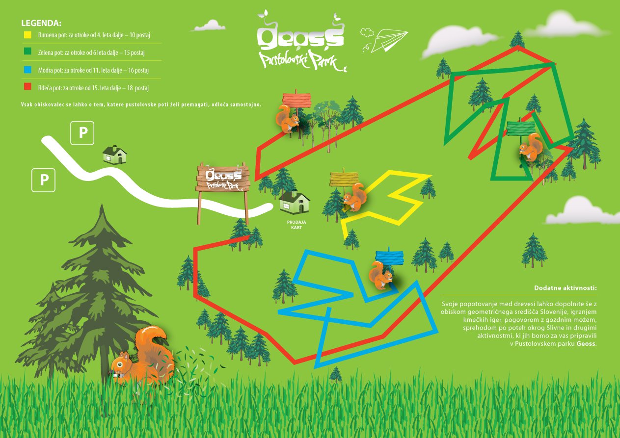 Adventure Park Geoss near Ljubljana - Park is open all Saturdays and Sundays and all school holidays from 10:00 till 18:00