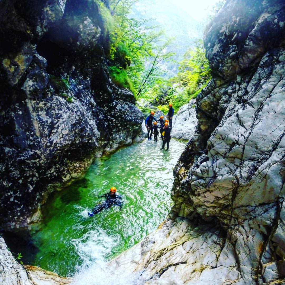 Canyoning in Bled, Slovenia - If you like jumping, sliding, rappelling, and swimming, then you want to try!