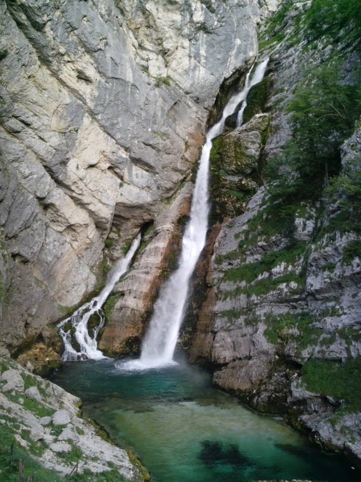 Waterfall Savica in Slovenia