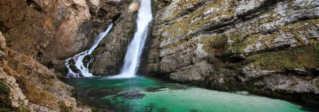 Waterfall Savica in Slovenia