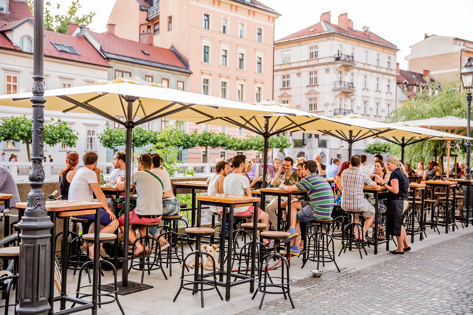 Restaurant Slovenska Hisa in Ljubljana - Slovenian Cuisine, Breakfast, Brunch, Cafe, Outdoor seating, Old town of Ljubljana