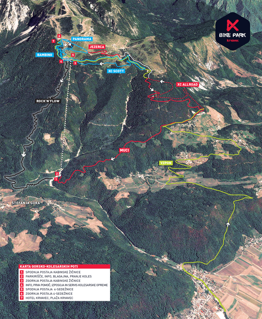 Slovenia Cycling Trails - Krvavec Bike Park near Ljubljana