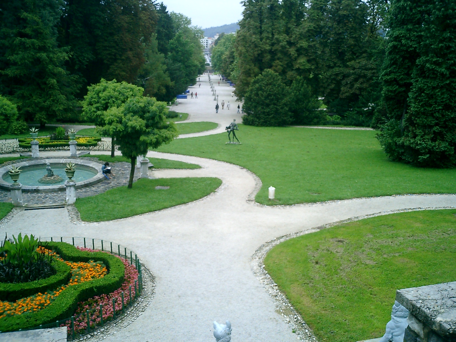 Tivoli Park in Ljubljana Slovenia