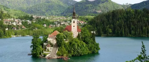 Bled Island in Slovenia