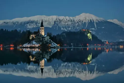 Bled Island in Slovenia