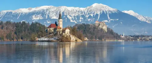 Bled Island in Slovenia