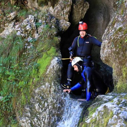 Canyoning in Bled, Slovenia 