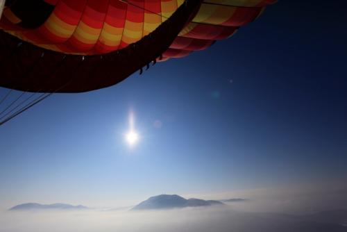 Hot Air Balloon over the Julian Alps, Triglav, Karavanke Alps, Dolomites